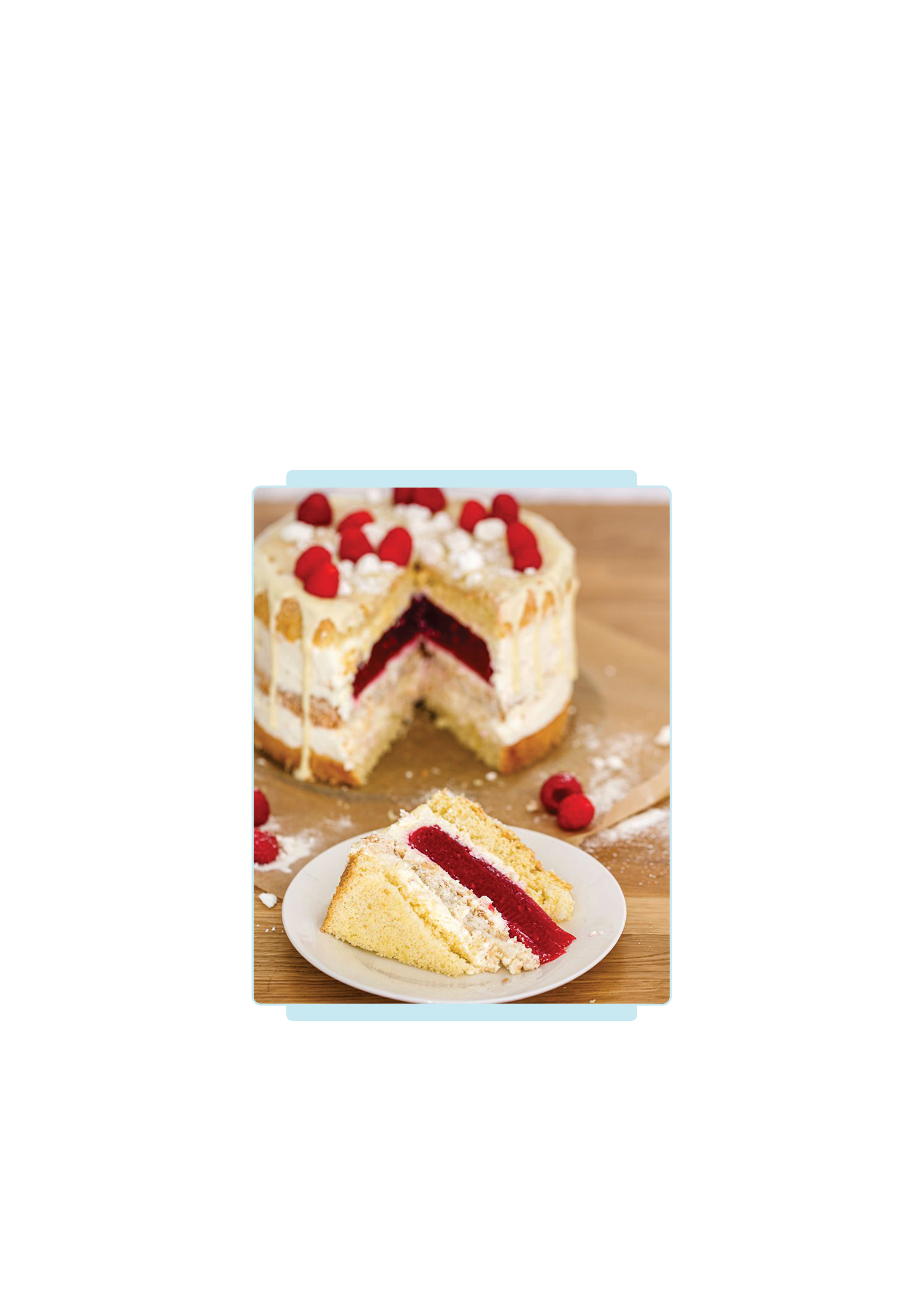 Tort kokos–malina